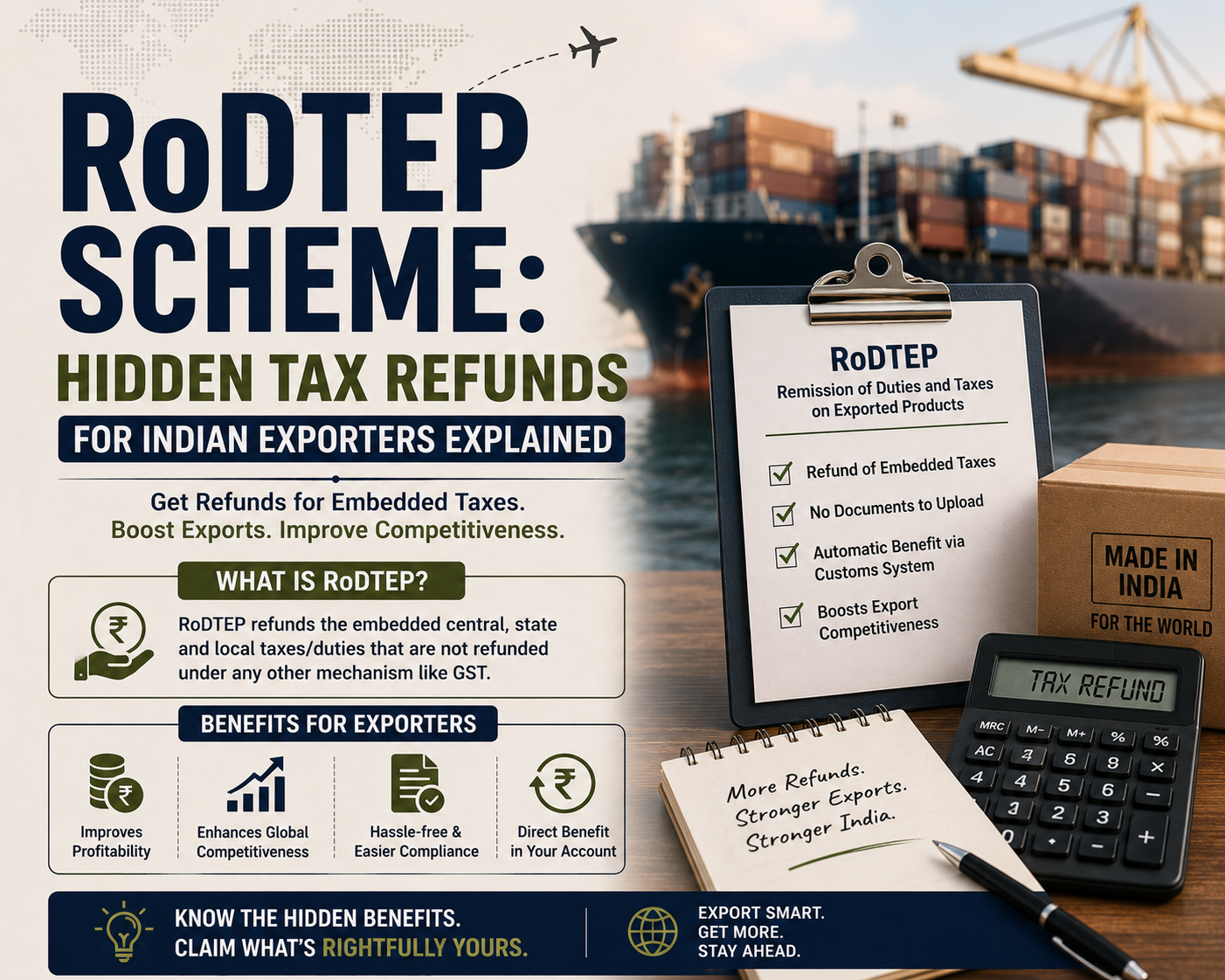 RoDTEP Scheme: Hidden Tax Refunds For Indian Exporters Explained